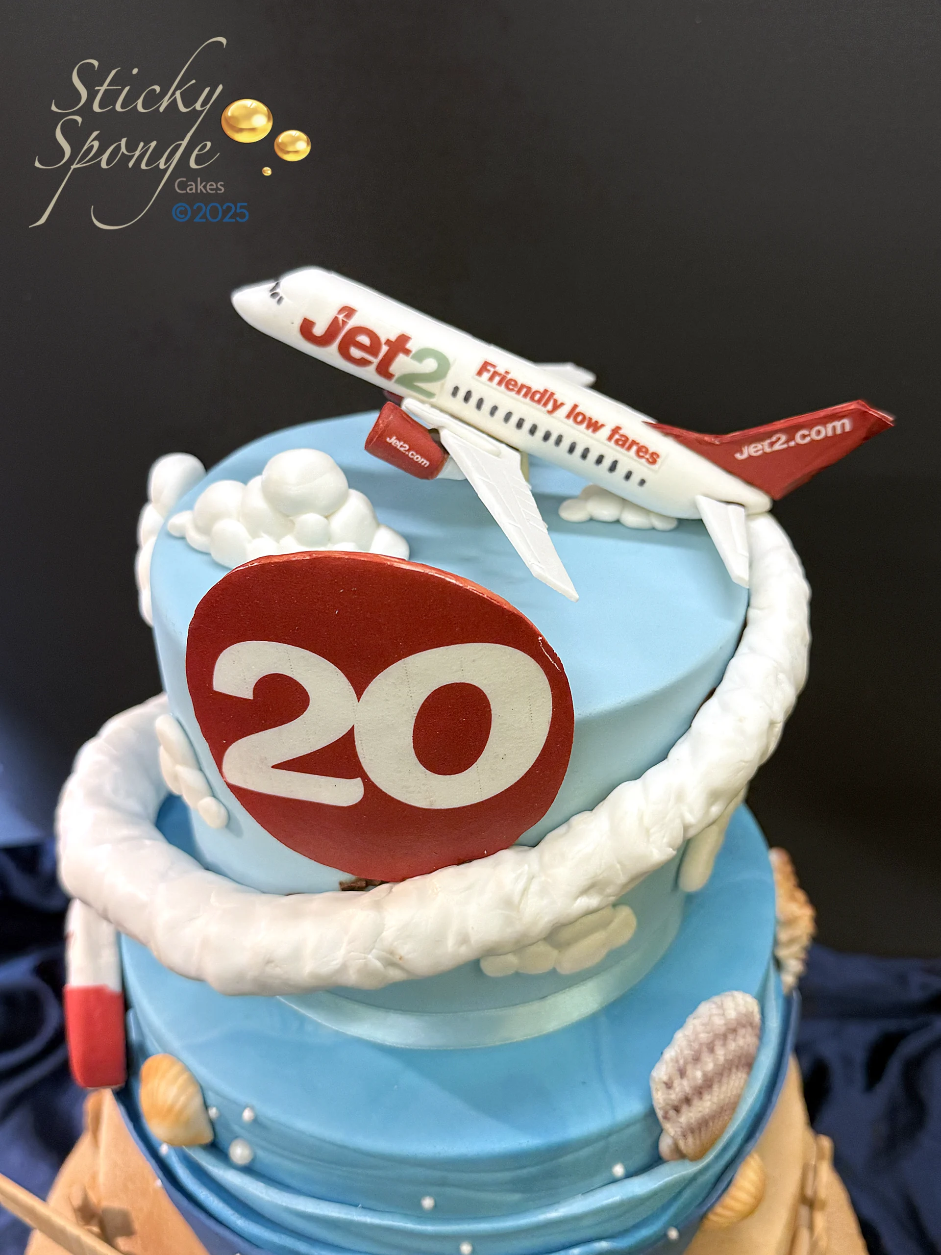 Jet 2 corporate cake close up