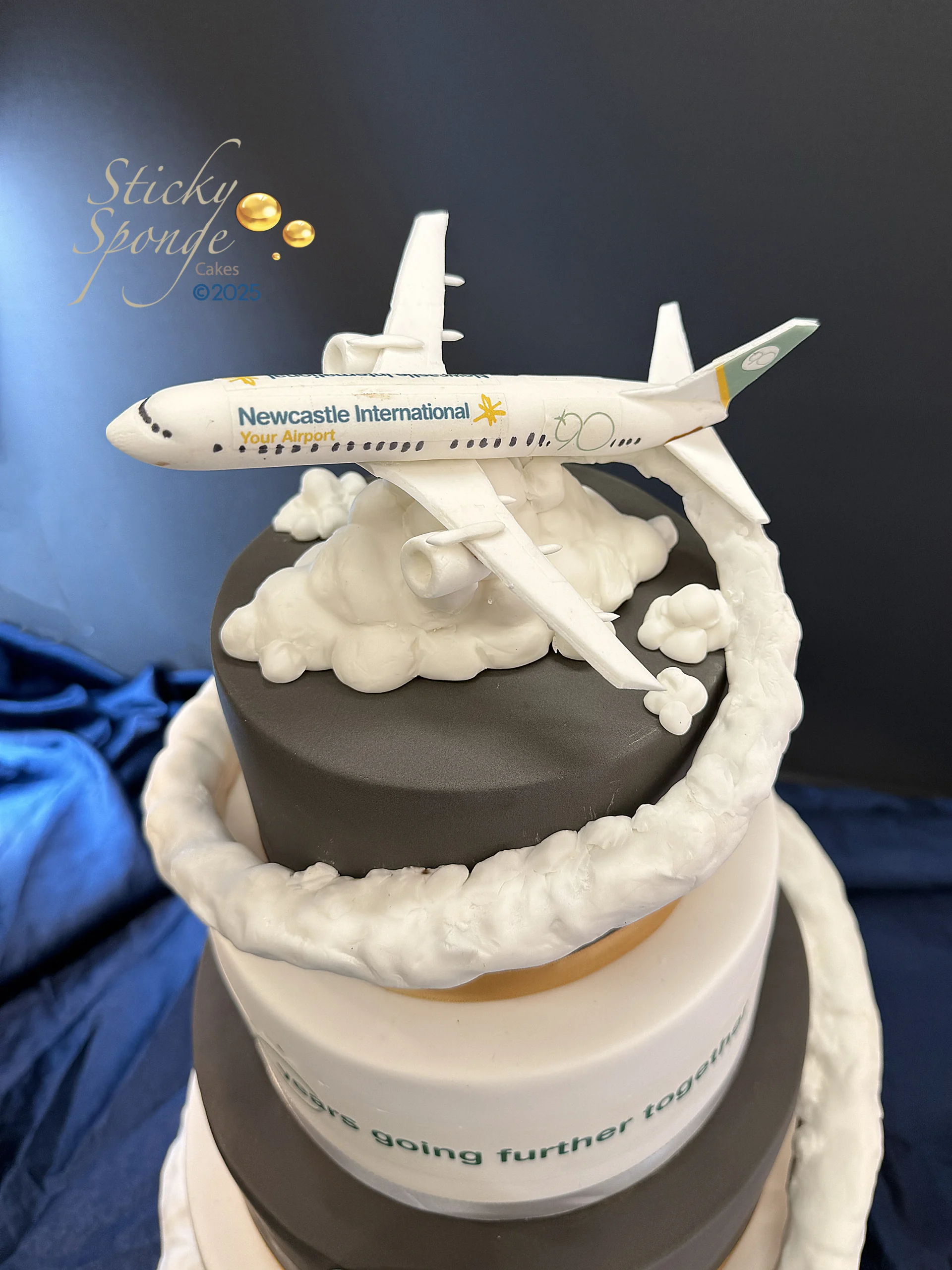 Newcastle Airport 90th cake close up